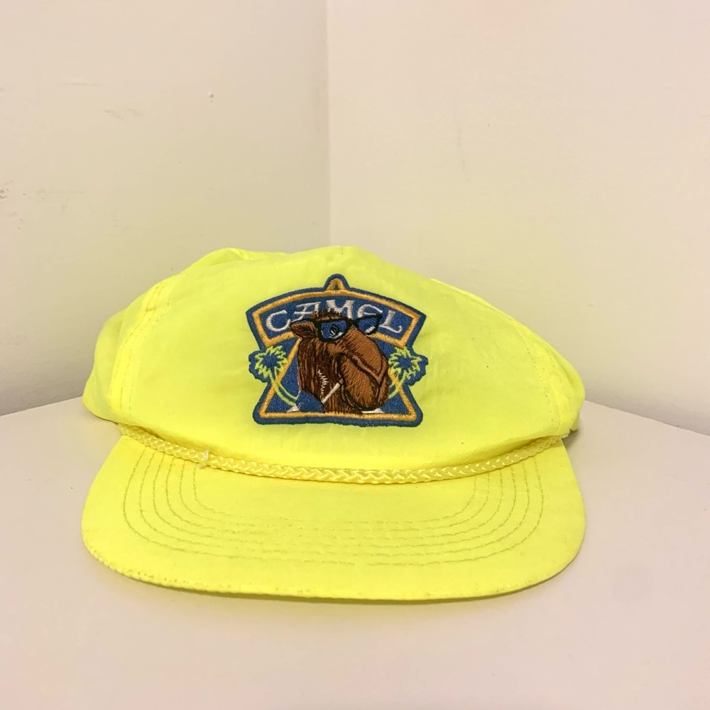 Neon Yellow Camel Cigarettes Hat